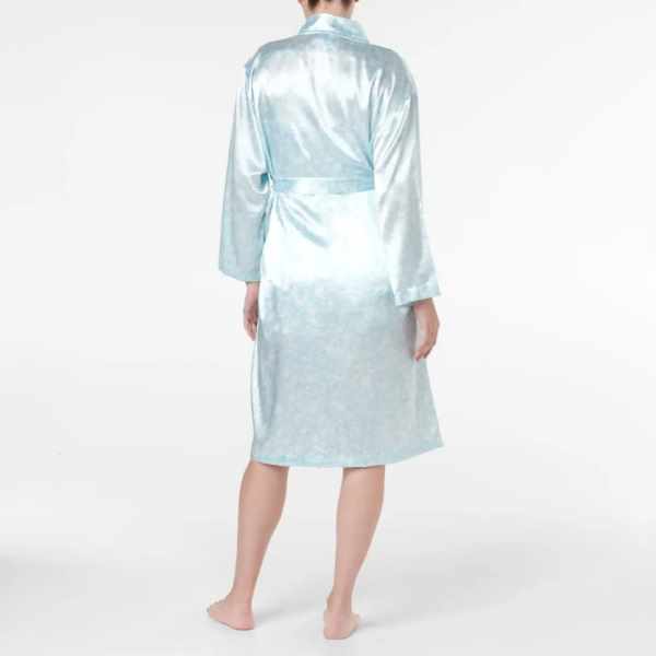 Trang phục - Satin Robe - Blue Floral